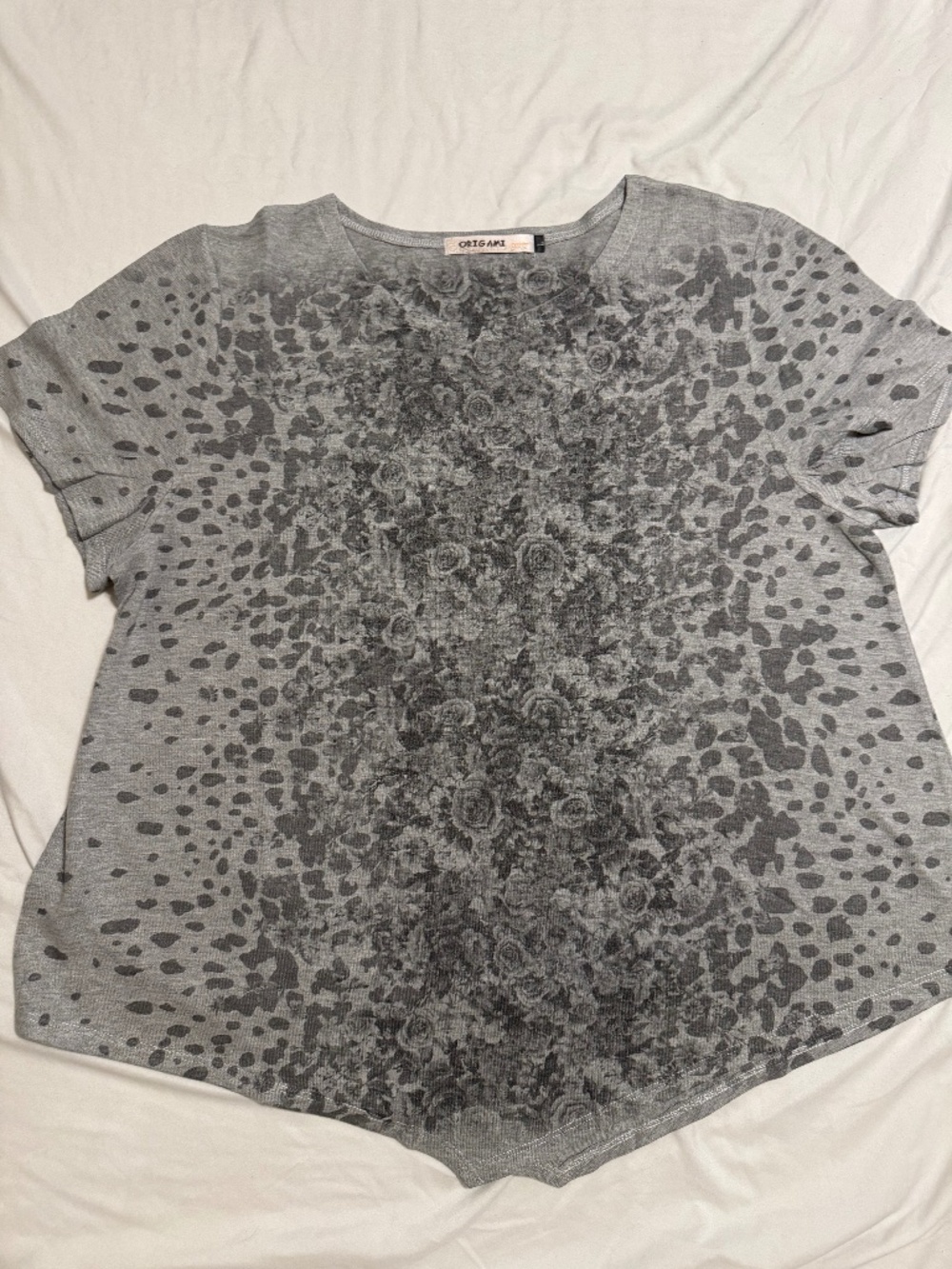 Origami flower shirt